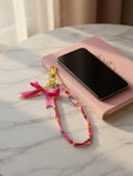 Handy Strap Pink Ribbon - Lazo Coquette 🎀