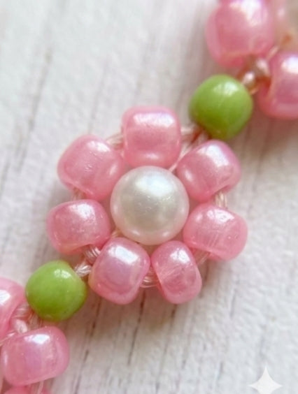 Rosé Garden Hook - Lime & Pearl Blossom 💚🪻