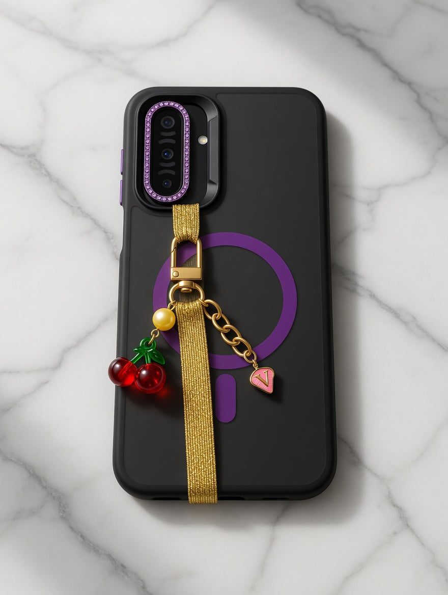Phone Strap Gold - Edición Cherry 🍒