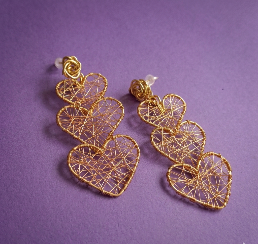 Joyas y accesorios - Aros Cascada de Amor
