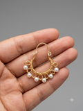 Aros Luna de Perlas 🌟 -  Elegancia Entretejida