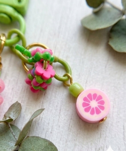 Rosé Garden Hook - Lime & Pearl Blossom 💚🪻