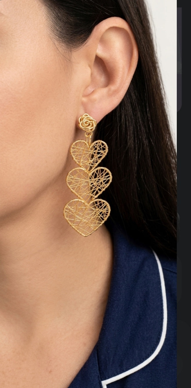 Joyas y accesorios - Aros Cascada de Amor