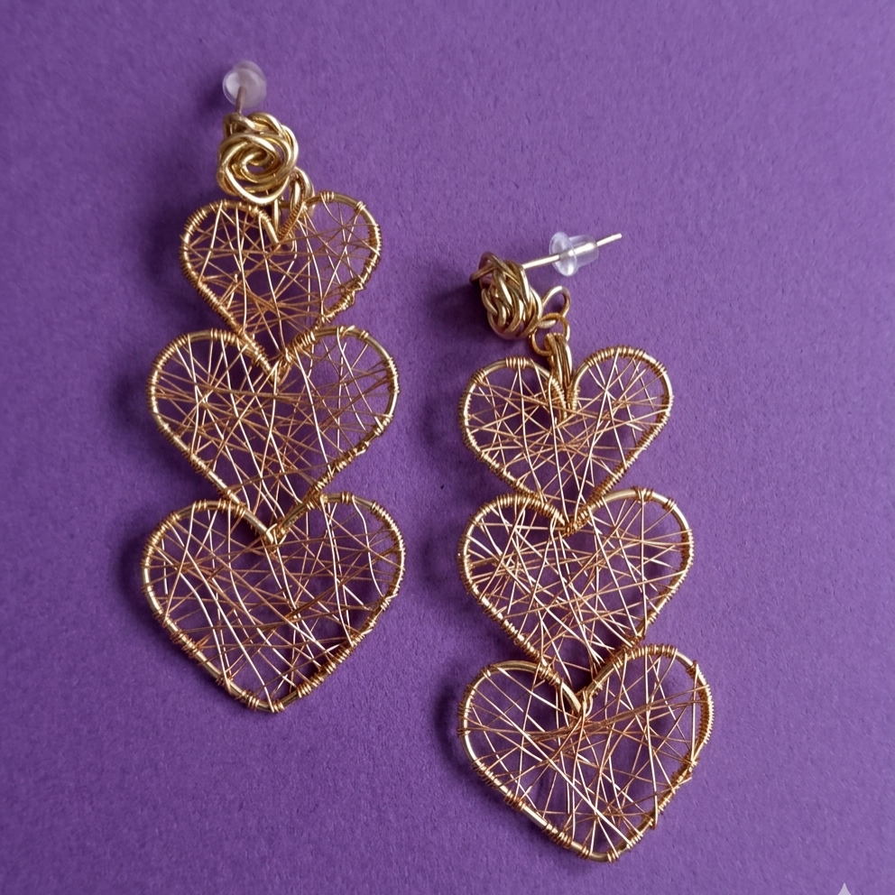 Joyas y accesorios - Aros Cascada de Amor