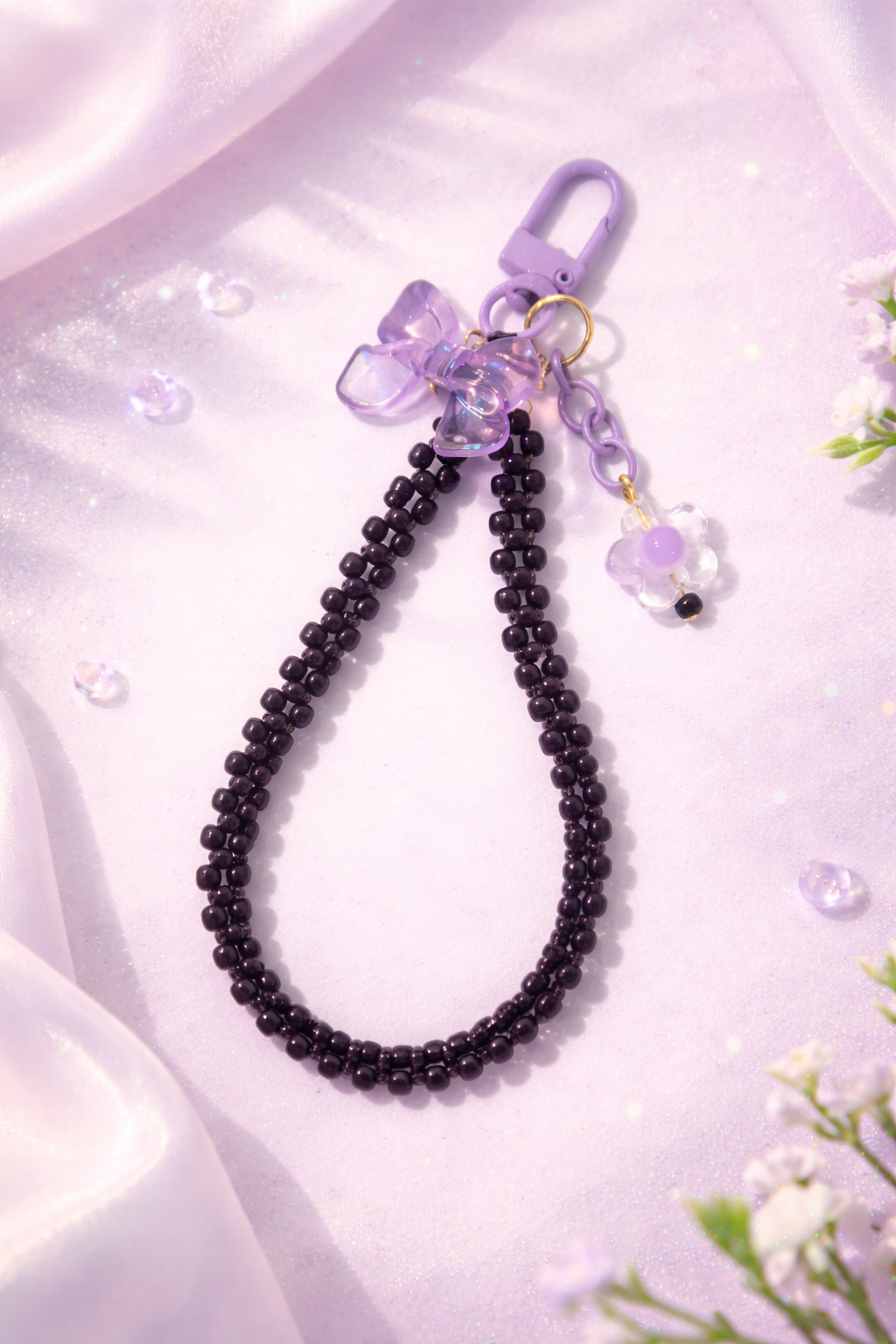 Lavender Bow Strap - Tejido Coquette 💜